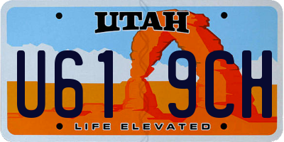 UT license plate U619CH