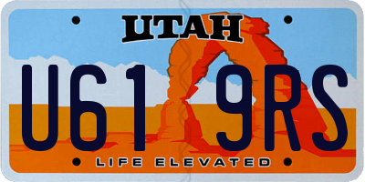 UT license plate U619RS