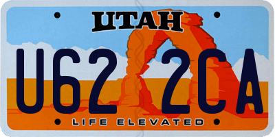 UT license plate U622CA