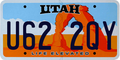 UT license plate U622QY