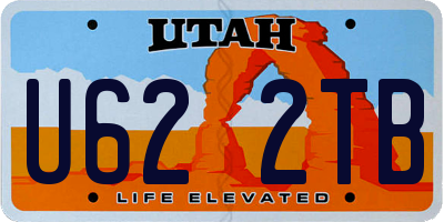 UT license plate U622TB