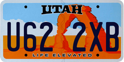 UT license plate U622XB