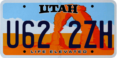 UT license plate U622ZH