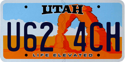 UT license plate U624CH