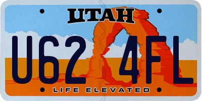 UT license plate U624FL