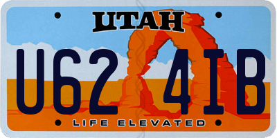 UT license plate U624IB