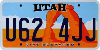 UT license plate U624JJ