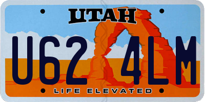 UT license plate U624LM
