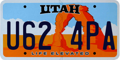 UT license plate U624PA