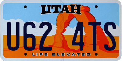 UT license plate U624TS