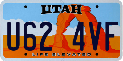 UT license plate U624VF