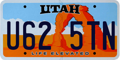 UT license plate U625TN