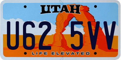 UT license plate U625VV
