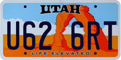 UT license plate U626RT