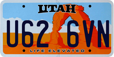 UT license plate U626VN