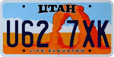 UT license plate U627XK