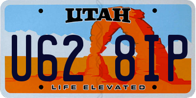 UT license plate U628IP