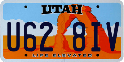 UT license plate U628IV