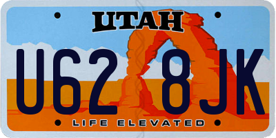 UT license plate U628JK