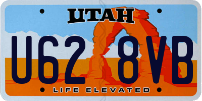 UT license plate U628VB