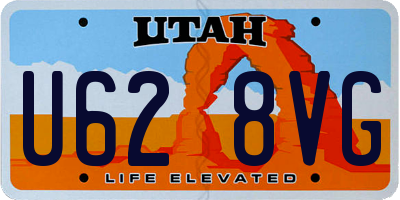 UT license plate U628VG