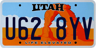 UT license plate U628YV