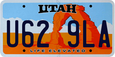 UT license plate U629LA