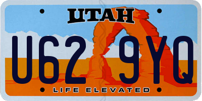 UT license plate U629YQ