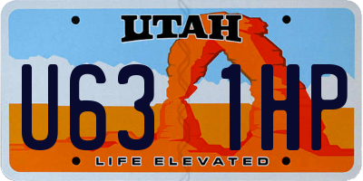 UT license plate U631HP