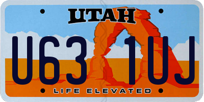 UT license plate U631UJ