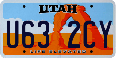 UT license plate U632CY