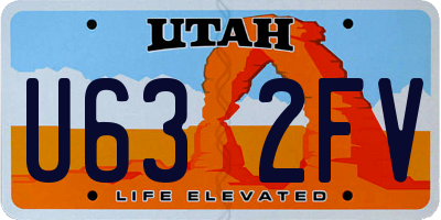 UT license plate U632FV