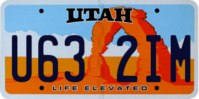 UT license plate U632IM