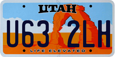 UT license plate U632LH