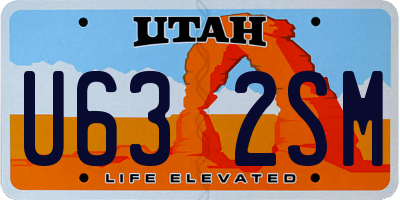 UT license plate U632SM