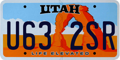 UT license plate U632SR