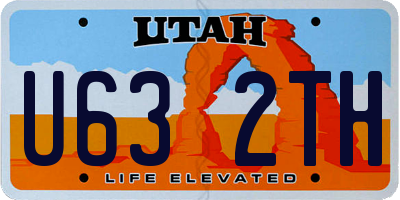 UT license plate U632TH