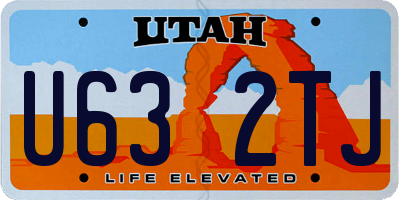 UT license plate U632TJ