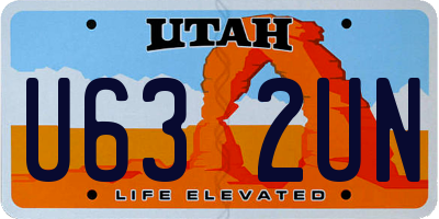 UT license plate U632UN