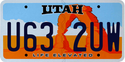 UT license plate U632UW