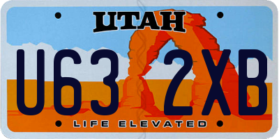 UT license plate U632XB