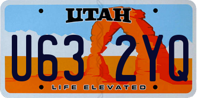 UT license plate U632YQ