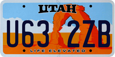 UT license plate U632ZB