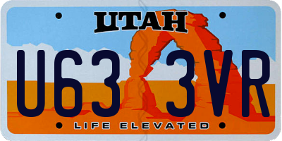 UT license plate U633VR