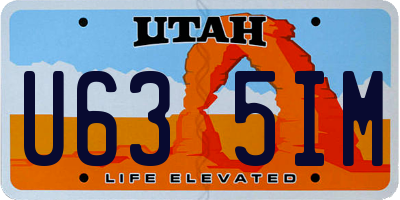 UT license plate U635IM