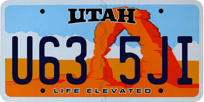 UT license plate U635JI