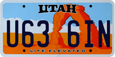 UT license plate U636IN