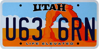 UT license plate U636RN
