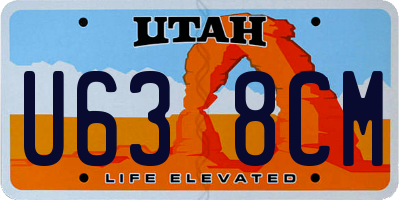 UT license plate U638CM