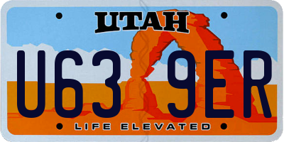 UT license plate U639ER